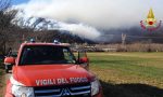 Incendio boschivo in bassa Val Sangone