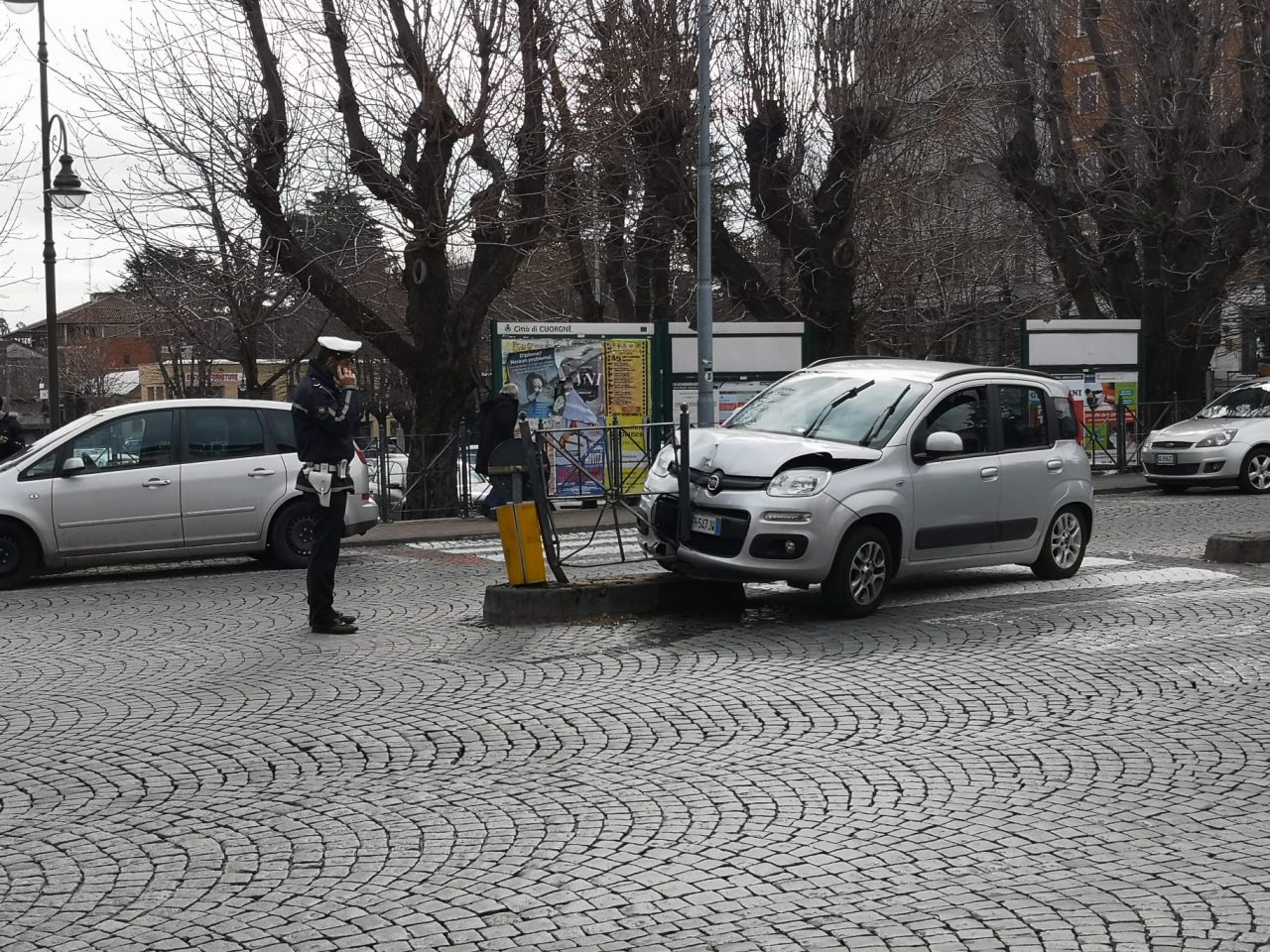 Incidente a Cuorgnè in corso Roma
