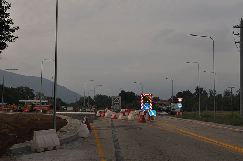 Nuova rotatoria sulla Direttissima a Fiano