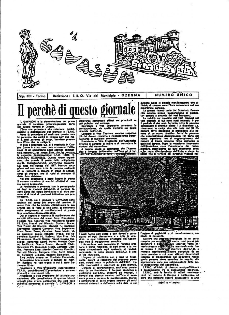 Ad Ozegna mezzo secolo di ‘L Gavasun