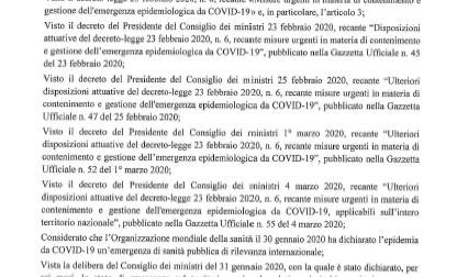 DPCM firmato nella notte: ecco il testo del decreto