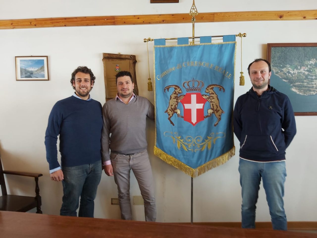 Anche Ceresole ha il suo gonfalone
