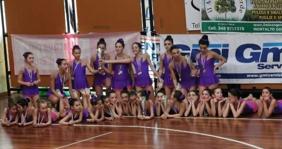 Ginnastica ritmica, ottima prova a Pont Saint Martin delle ragazze dell’Associazione Sportiva Étoile