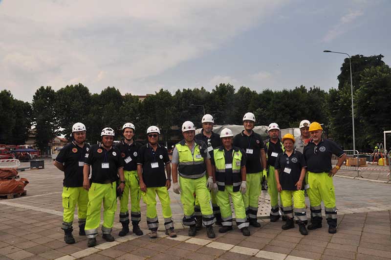 Protezione civile casellese in prima linea