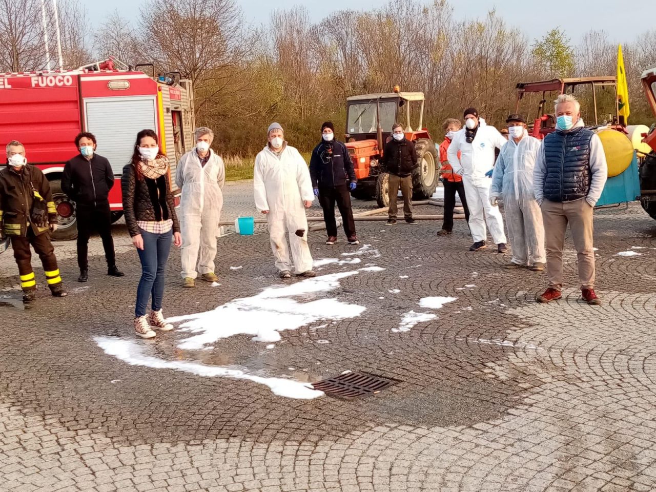 Lombardore: svolta la sanificazione di strade, piazze e aree pubbliche