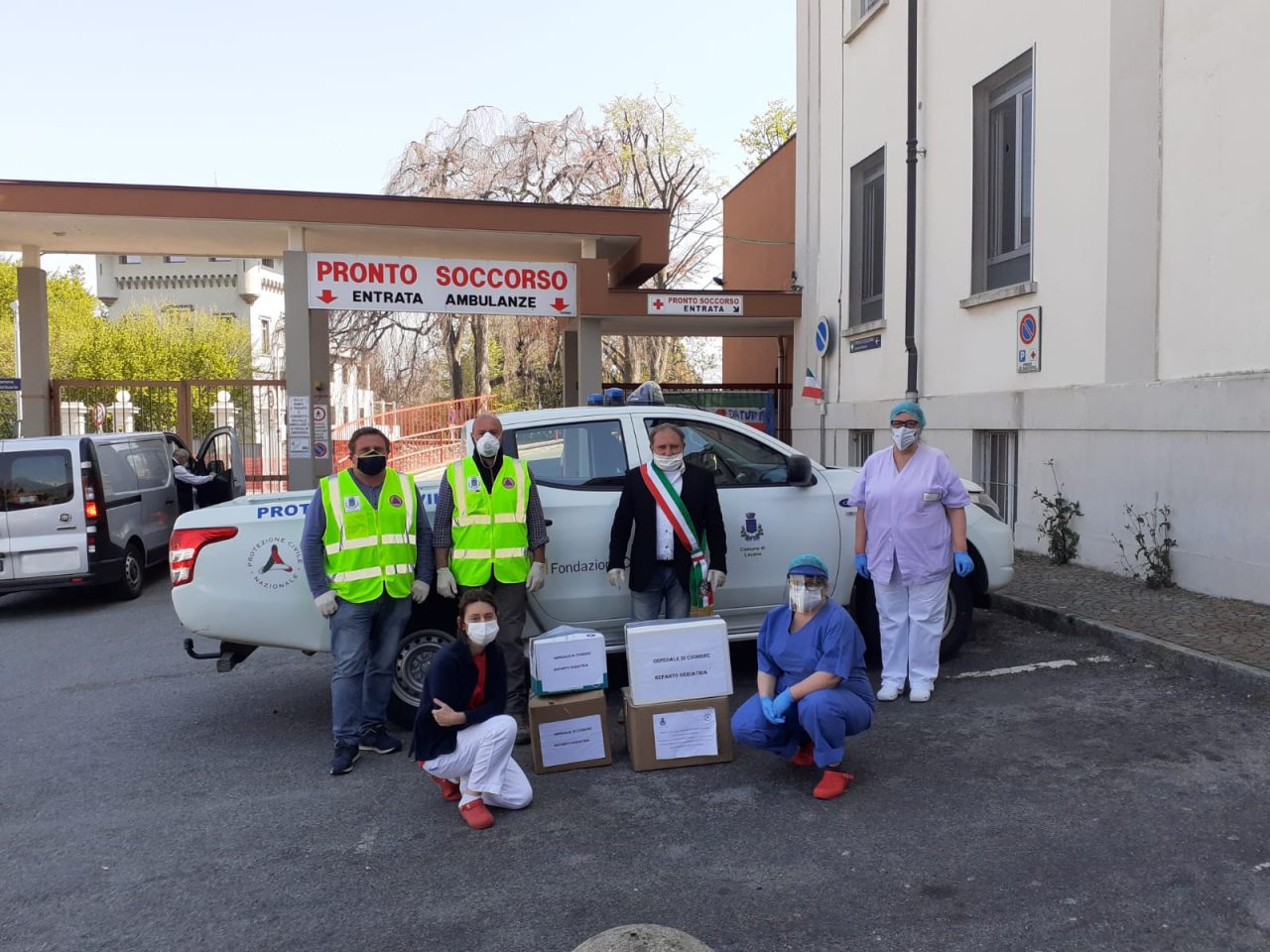 Distribuite le mascherine anche a Locana