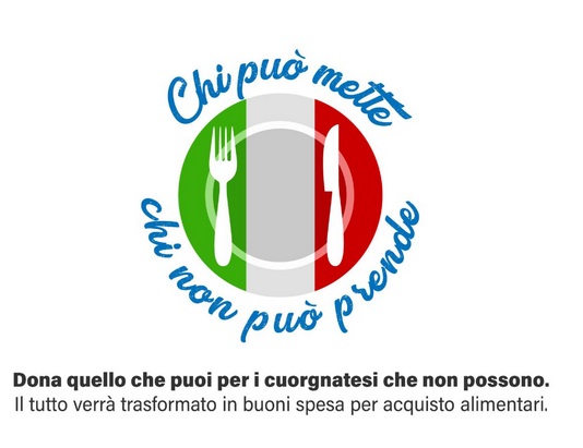 Cuorgnè: raccolta fondi per l’emergenza alimentare dovuta al Covid-19