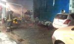 Incendio in una carrozzeria in frazione Muriaglio a Castellamonte | FOTO