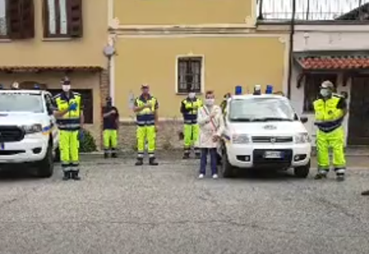 La Protezione civile ha onorato le vittime del Covid-19