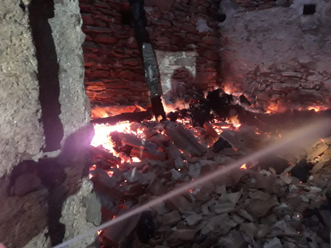 Legnaia a fuoco in Valchiusella