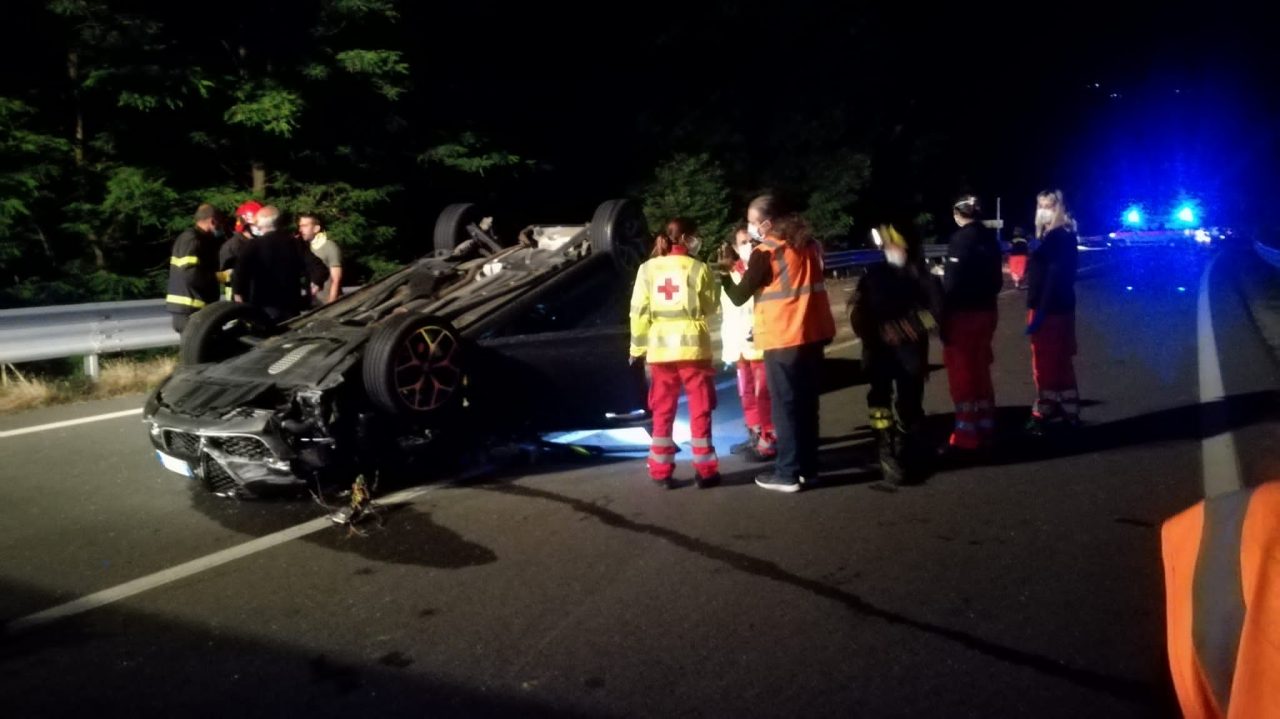 Auto contro due mucche sulla provinciale (FOTOGALLERY)
