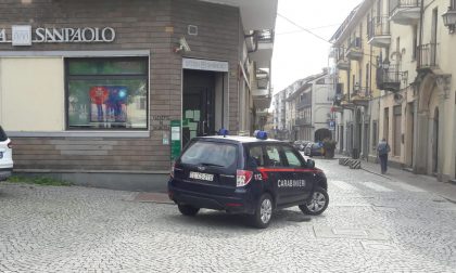 Rapina in banca a Castellamonte alla filiale San Paolo