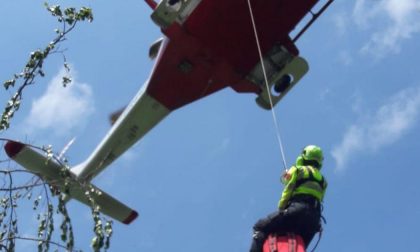 Cercatore di funghi colpito da un malore: recuperato dall'eliambulanza