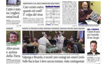 Il Canavese – edizione Rivarolo (del 17 giugno) in edicola. Ecco la prima pagina