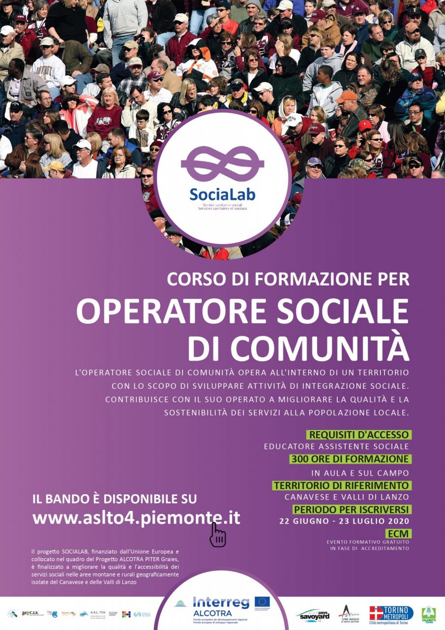 Opportunità per il territorio, nascono gli operatori sociali di comunità