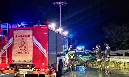 Esce di strada in autostrada tra San Giorgio e San Giusto | FOTO