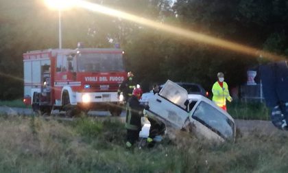 Incidente a Ciconio, furgone esce di strada | FOTO