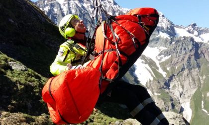 Escursionista precipita nelle Valli di Lanzo, elitrasportata in ospedale | FOTO