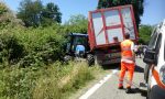 Trattore esce di strada, un ferito