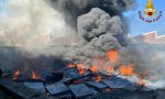 Incendio in un'azienda in strada Cebrosa | FOTO e VIDEO