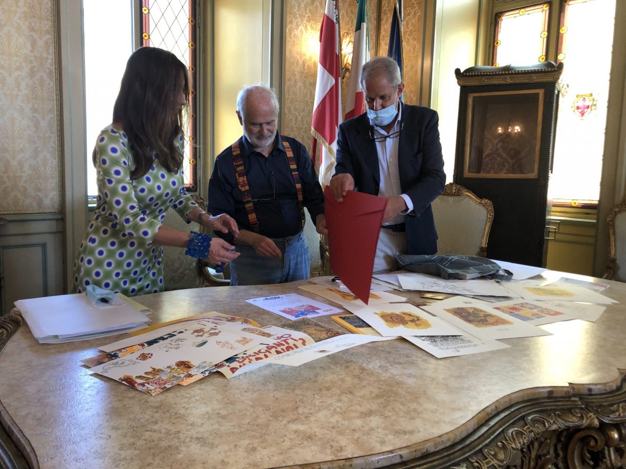 Carte Eporediesi realizzate da Eugenio Pacchioli in regalo alla città