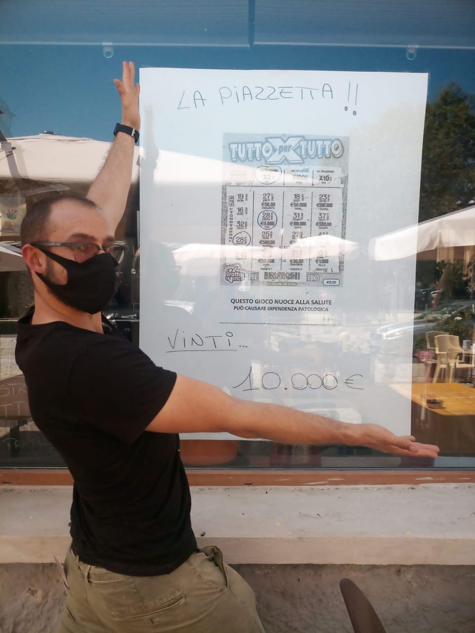 Vinti 10.000 euro al bar «La Piazzetta» di Lanzo