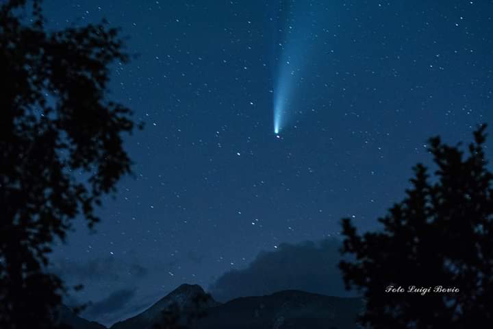 La cometa Neowise vista dal Canavese