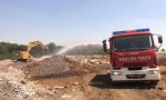 Incendio alla discarica di Grosso