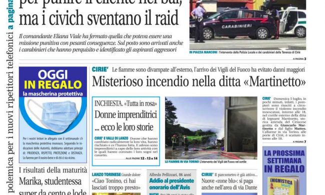 Il Canavese Edizione Ciri In Edicola Dall 8 Luglio Ecco La Prima Pagina