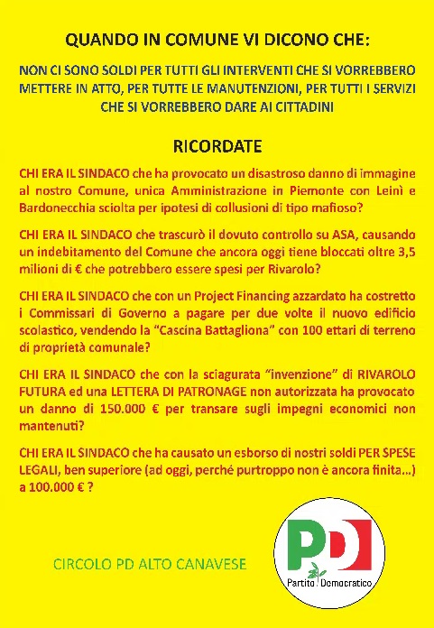 Guerra delle affissioni a Rivarolo: arriva la risposta dei Dem