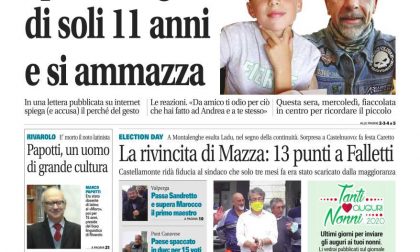 Il Canavese – edizione Rivarolo (del 23 settembre) in edicola. Ecco la prima pagina