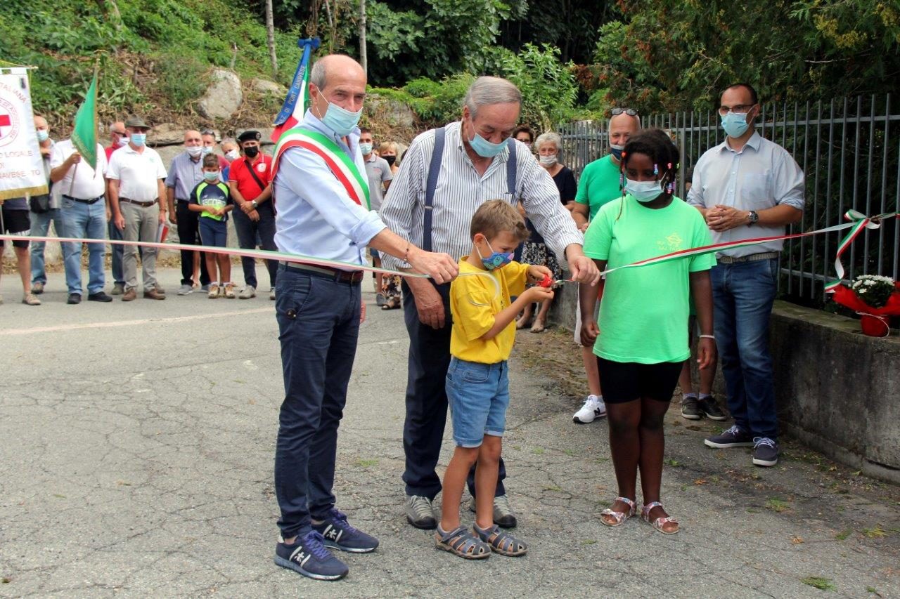 Via Prà del Bacio: inaugurata a Pont Canavese la nuova area verde
