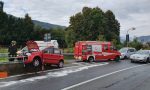 Balangero: asfalto viscido, finisce fuori strada con l'auto