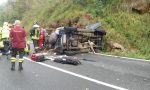 Germagnano: auto si ribalta, interviene l'elisoccorso (LE FOTO)