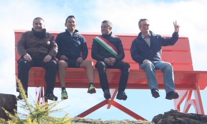 Inaugurata a Piamprato la prima big bench dell'alto Canavese