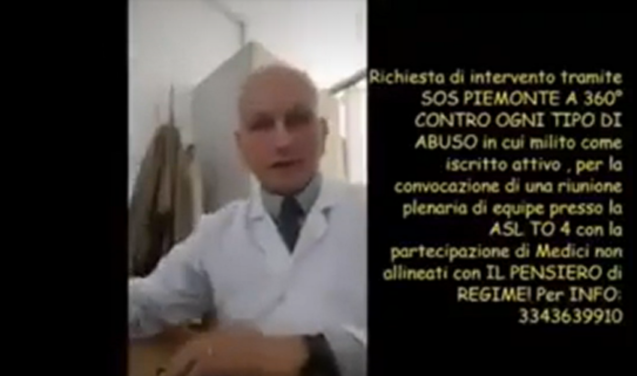 Bufera sul medico negazionista di Borgaro, su Youtube: “Il vaccino antinfluenzale attiva il Covid”