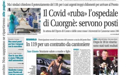 Il Canavese – edizione Rivarolo (del 04 novembre) in edicola. Ecco la prima pagina