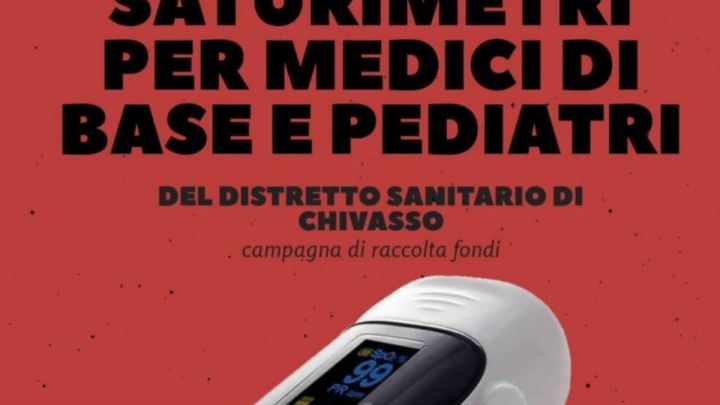 Una raccolta fondi per l’acquisto di saturimetri da distribuire ai pazienti più fragili