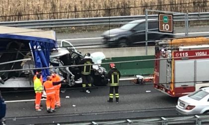 Schianto in autostrada fra Brandizzo e Volpiano