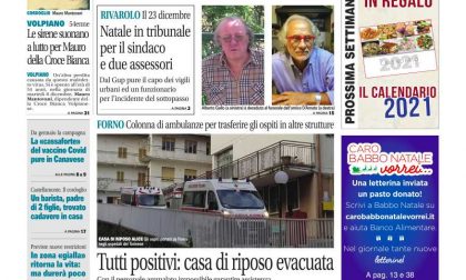 Il Canavese – edizione Rivarolo (del 16 dicembre) in edicola. Ecco la prima pagina