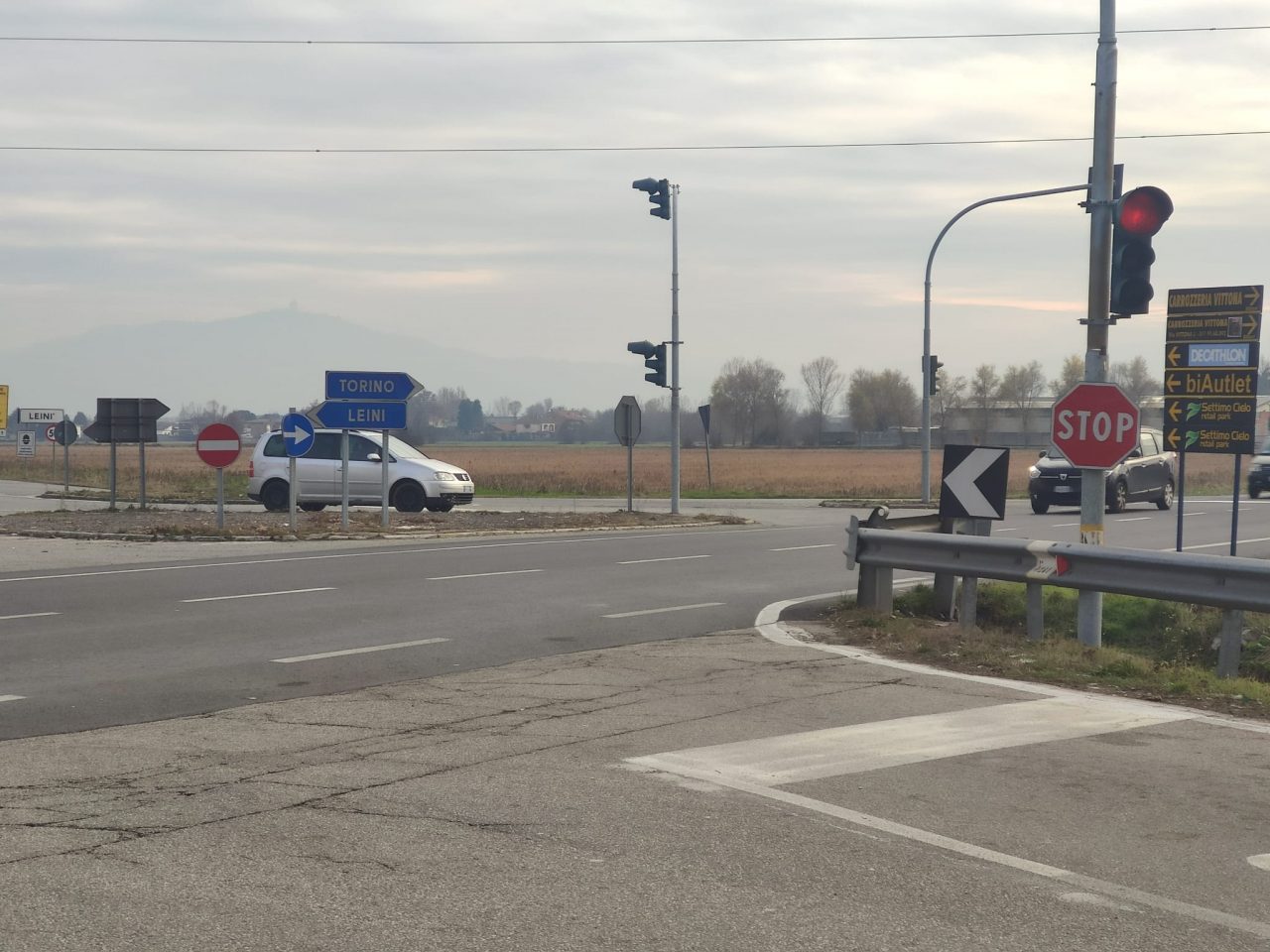 Mappano-Leini: una rotonda per mettere in sicurezza via Goretta