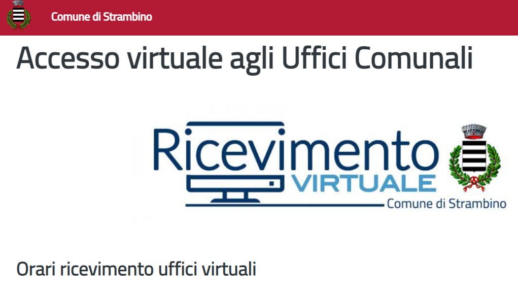 Sportelli comunali virtuali a Strambino