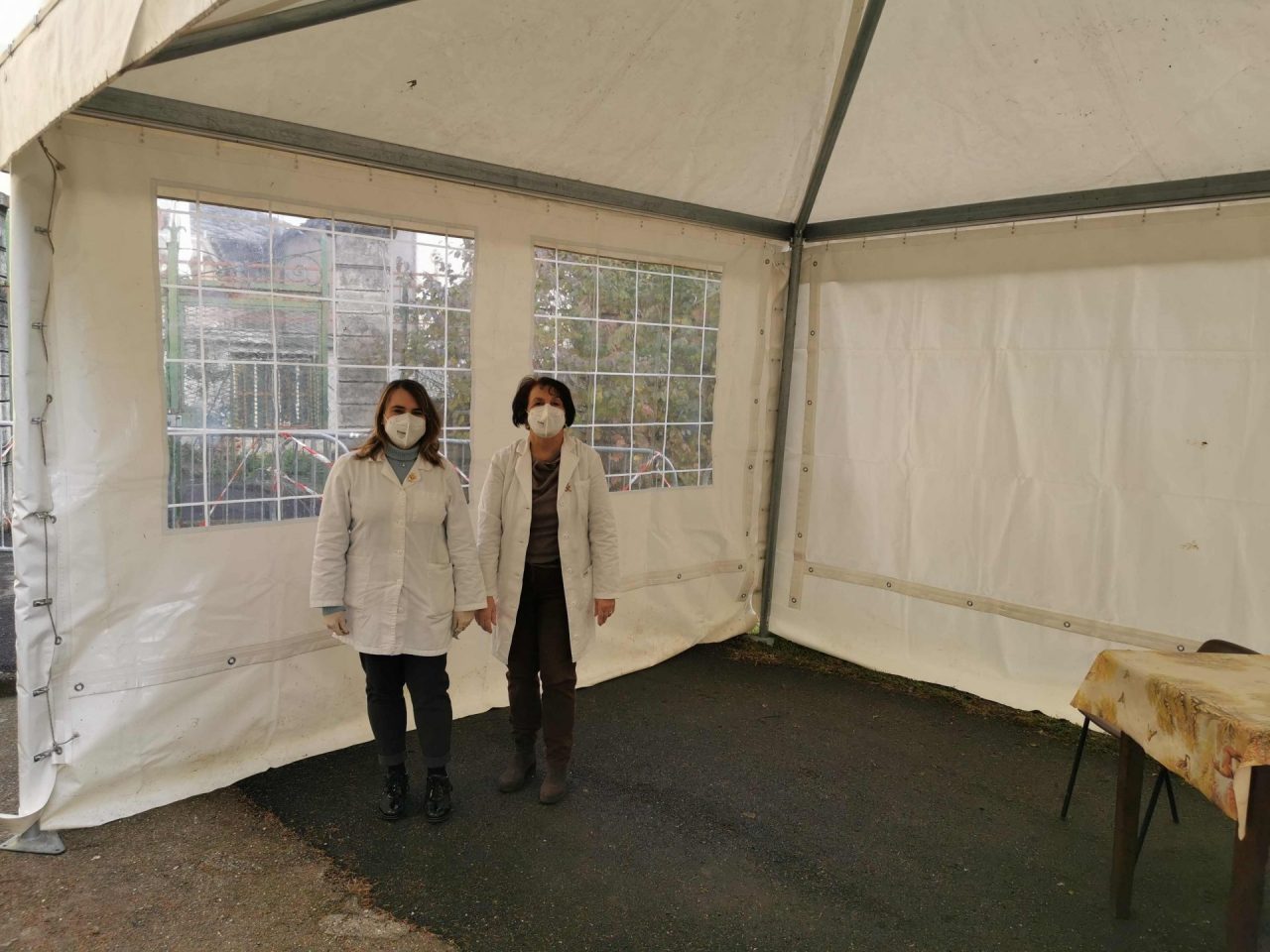 Quincinetto: nel cortiletto vicino la Farmacia un punto tamponi per il Covid