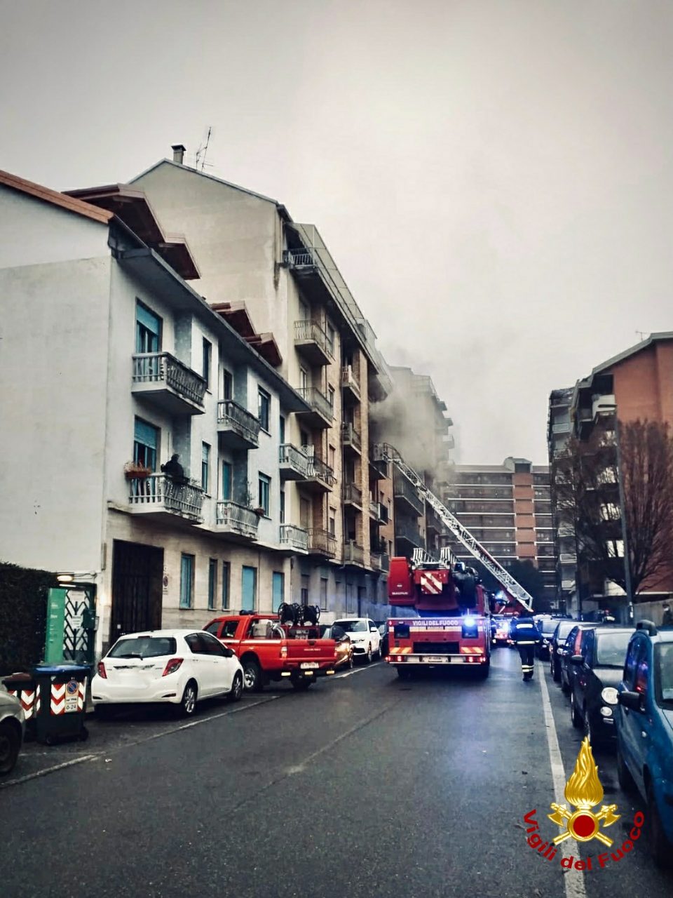 Incendio in un appartamento di Torino