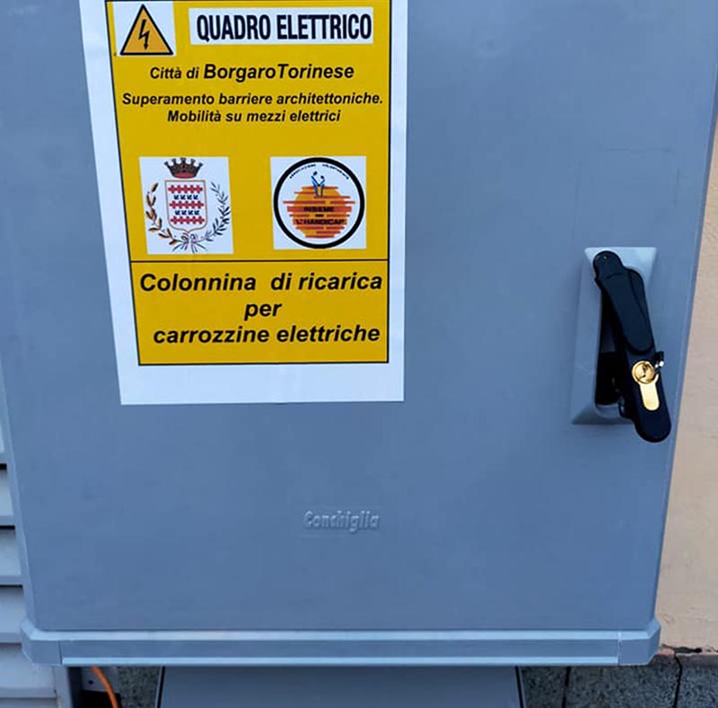Ricarica carrozzine elettriche, quattro nuovi punti a Borgaro