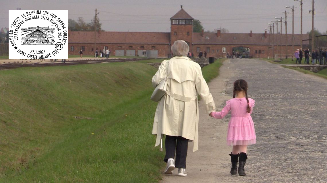 Annullo filatelico in occasione della presentazione di “70072 La Bambina che non sapeva odiare”