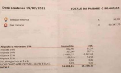Bolletta pazza: utente riceve fattura da 90mila euro di gas