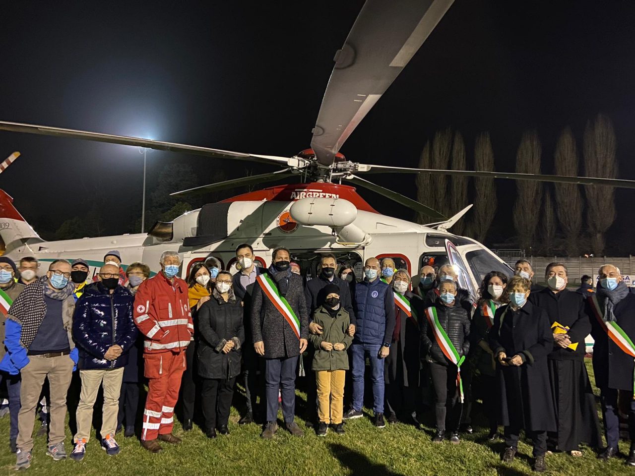 Inaugurata ad Agliè l’area per atterraggio notturno dell’elisoccorso
