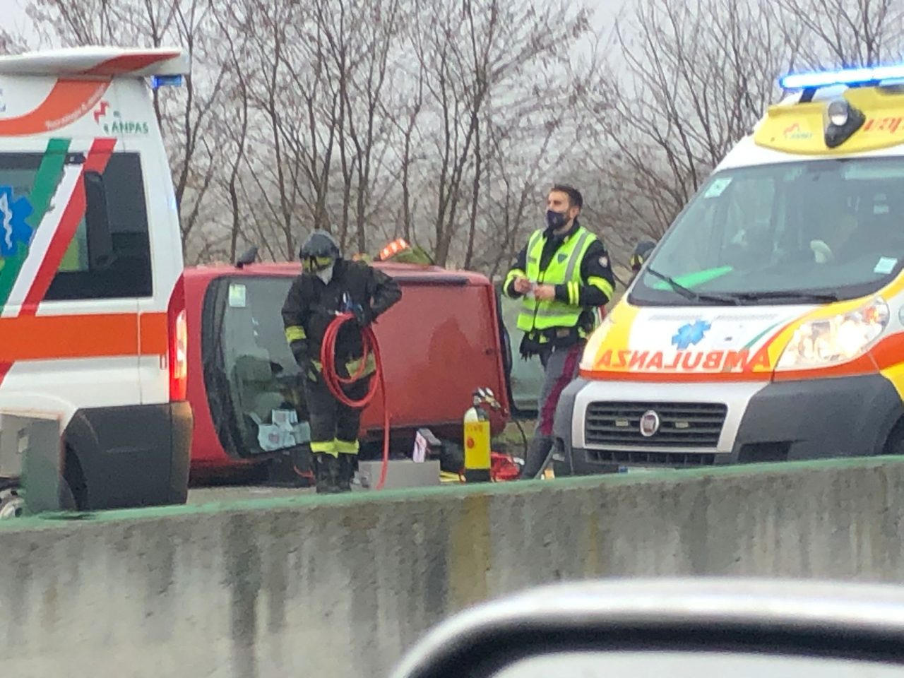 Incidente sull’autostrada A4 Torino Milano tra Chivasso Centro e Ovest
