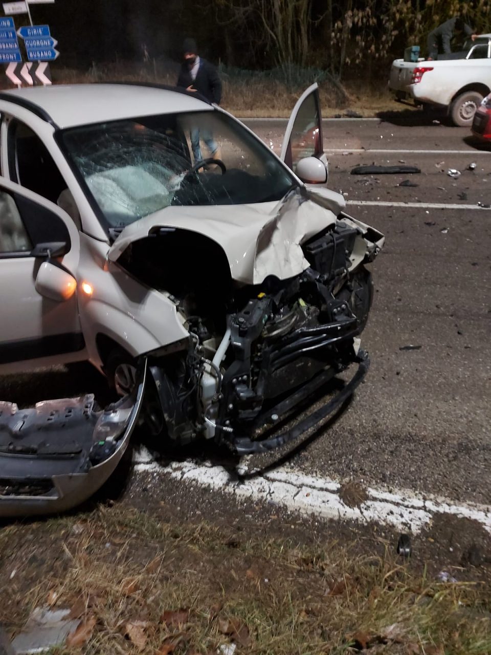 Scontro fra due auto sulla direttissima di Front, ferita una donna